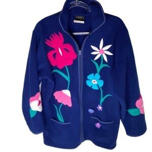 Vintage Fleece Uncommon Threads Flowers